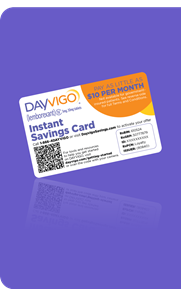 Financial assistance savings card